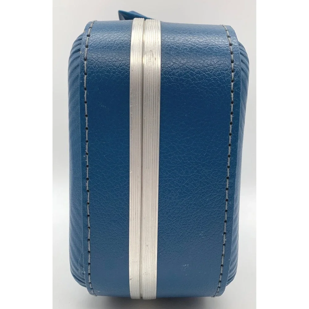 VTG Kids Suitcase Blue I'm Going To Grandma's Train Conductor Hardshell Luggage